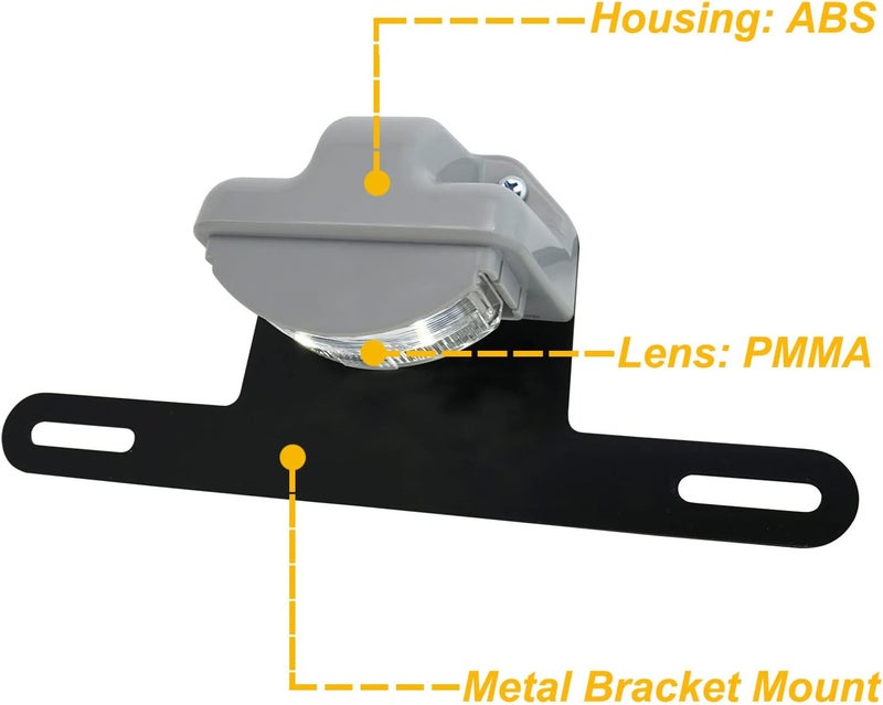 DUTUO LED License Plate Light for Trailer RV Trucks UTV ATV Lorry Boat Number Plate Lamp Trailer Light Waterproof License Tag Lights [+Bracket Mount] - Image 5